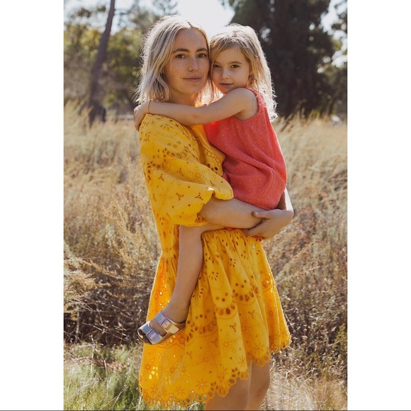 Anthropologie Coral Embroidered Kids Dress NWT - Picture 5 of 11